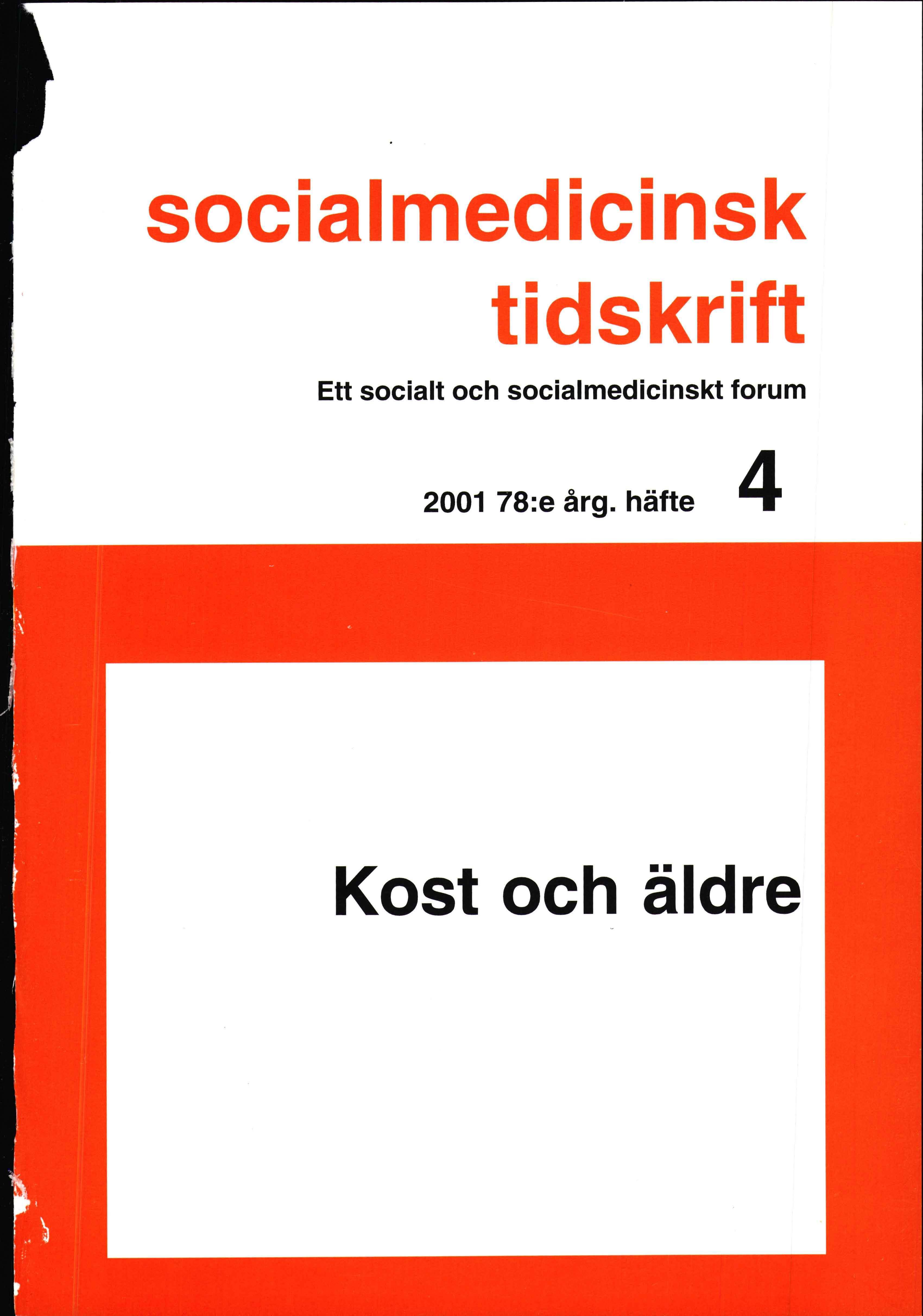 					Visa Vol 78 Nr 4 (2001): Kost och äldre
				