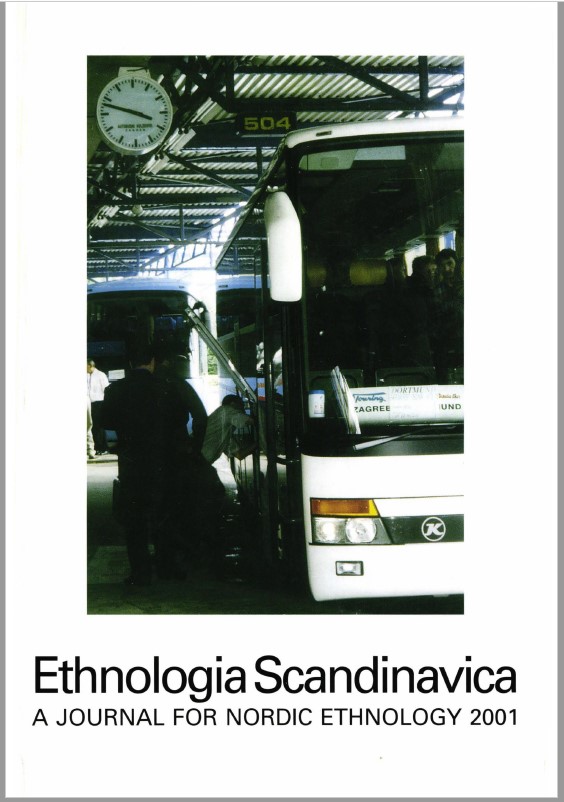 Cover image of Ethnologia Scandinavica, 2001 issue.