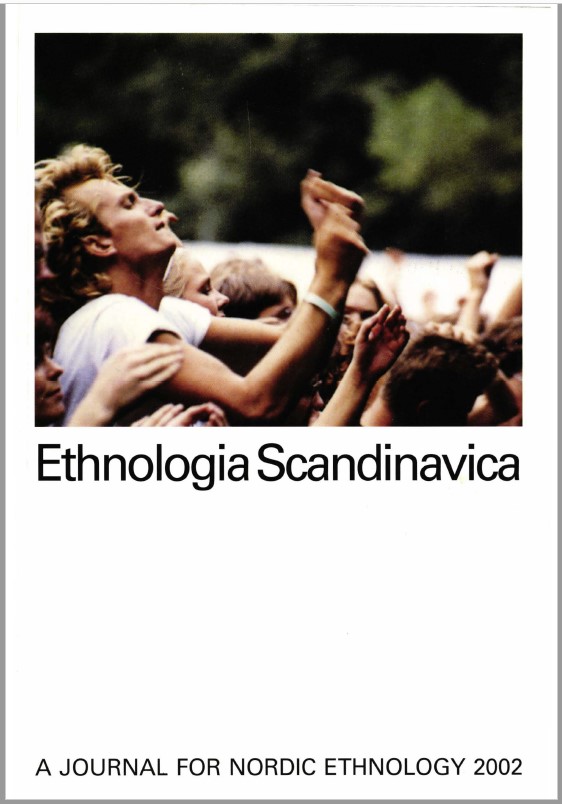 Cover image of Ethnologia Scandinavica, 2002 issue.
