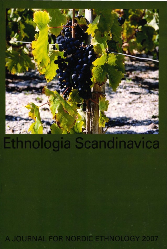 Cover image of Ethnologia Scandinavica, 2007 issue.