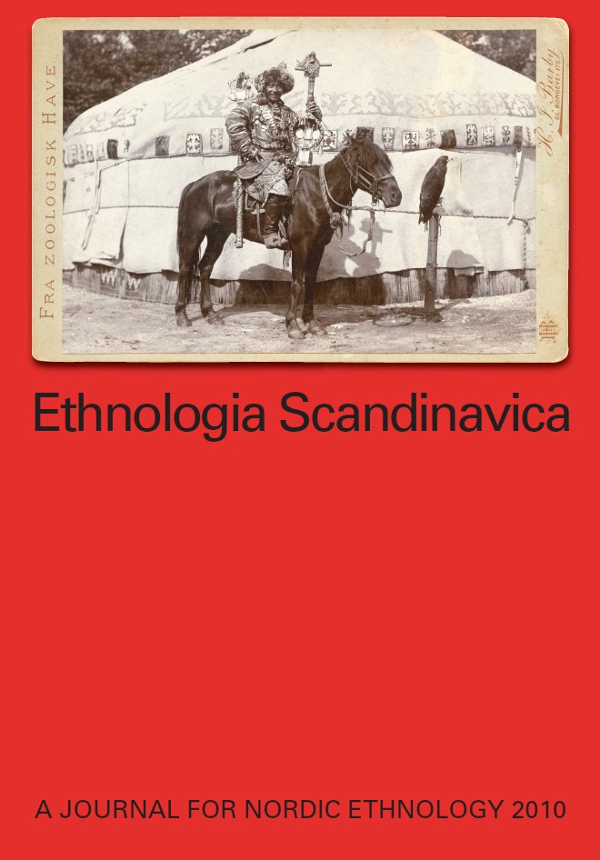 Cover image of Ethnologia Scandinavica, 2010 issue.