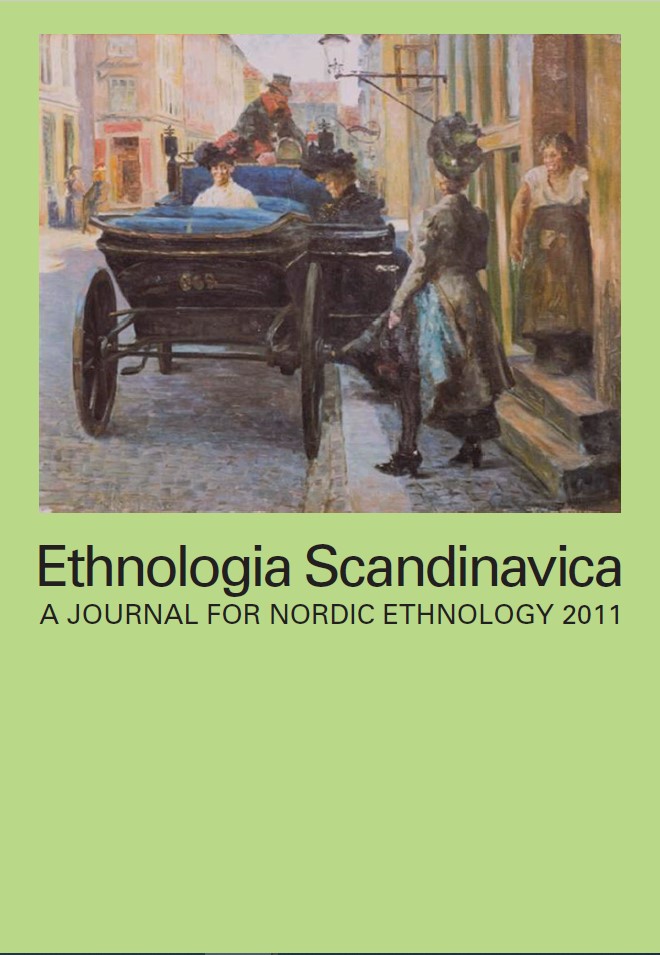 Cover image of Ethnologia Scandinavica, 2011 issue.