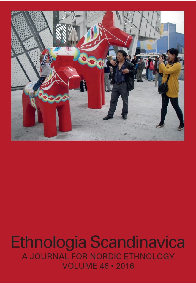 Cover image of Ethnologia Scandinavica, 2016 issue.