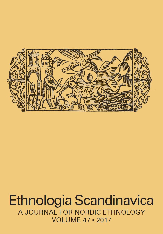 Cover image of Ethnologia Scandinavica, 2017 issue.