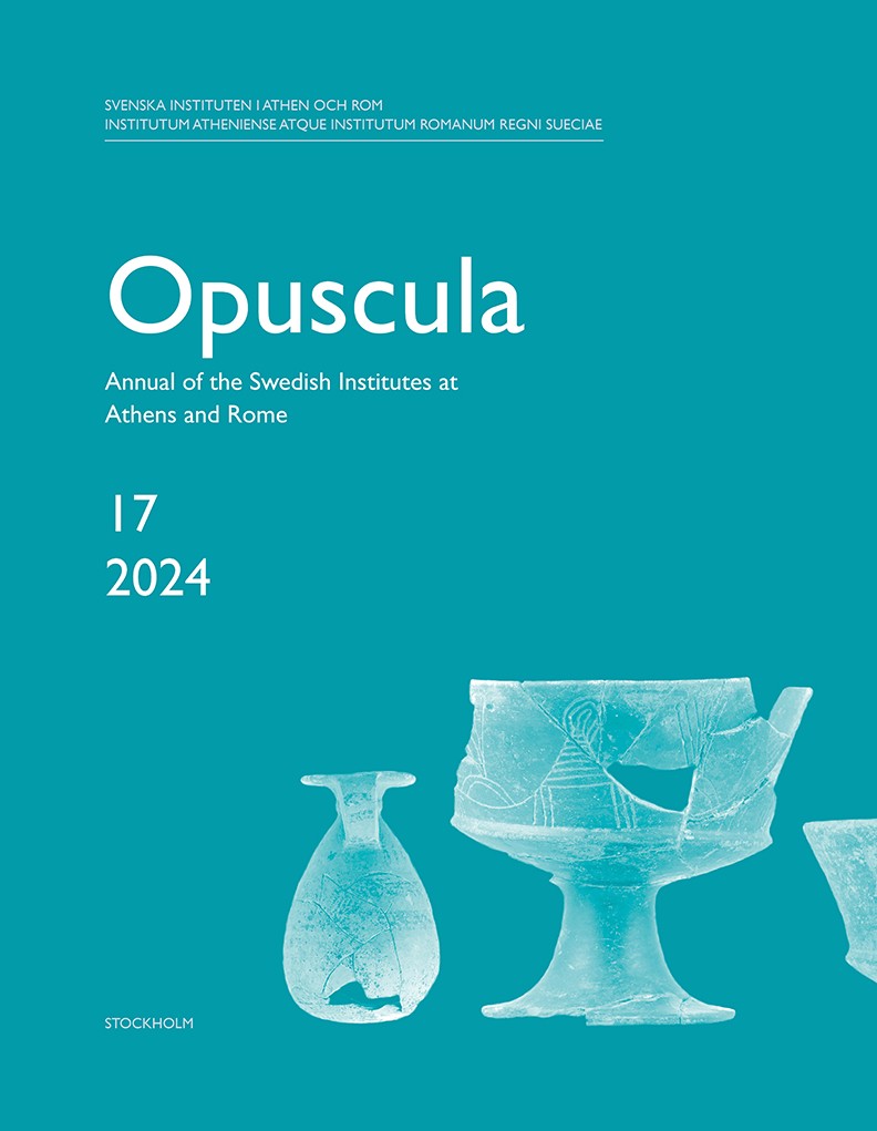 Front cover of Opuscula 17, 2024