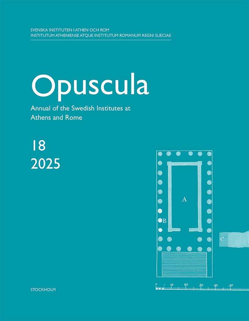 Front cover of Opuscula 18, 2025