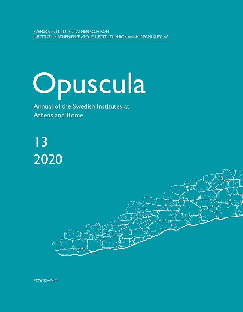 Front cover of Opuscula 13, 2020