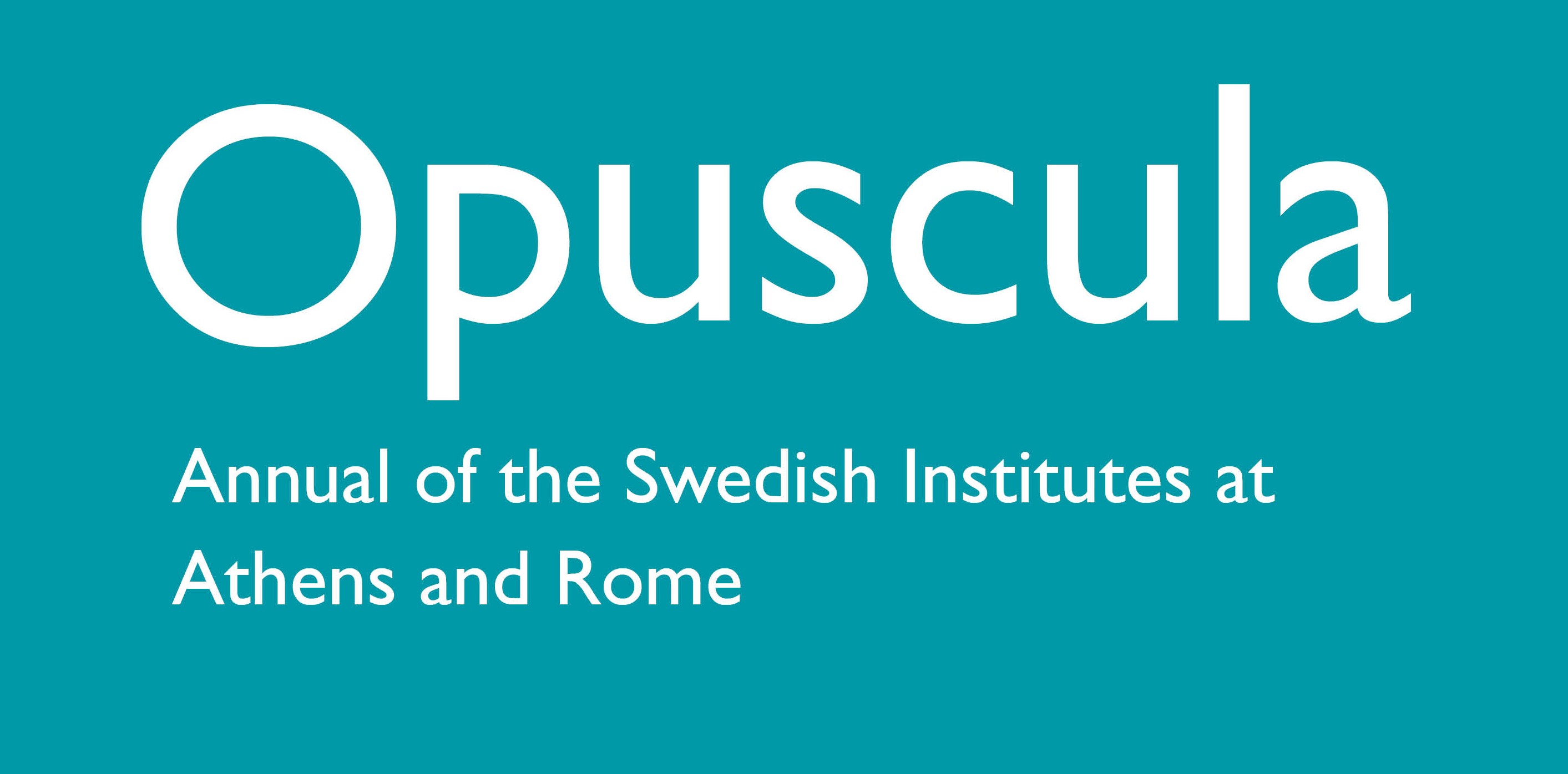 Logotype of Opuscula. Annual of the Swedish Institutes at Athens and Rome