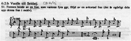 Beskrivning: Seidatj SR 62bOlle